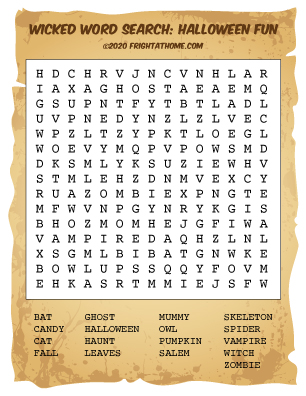Horror Movie Word Search: Under 5 Dollars Word Search Puzzle Book for  Adults Halloween Fun - Yahoo Shopping